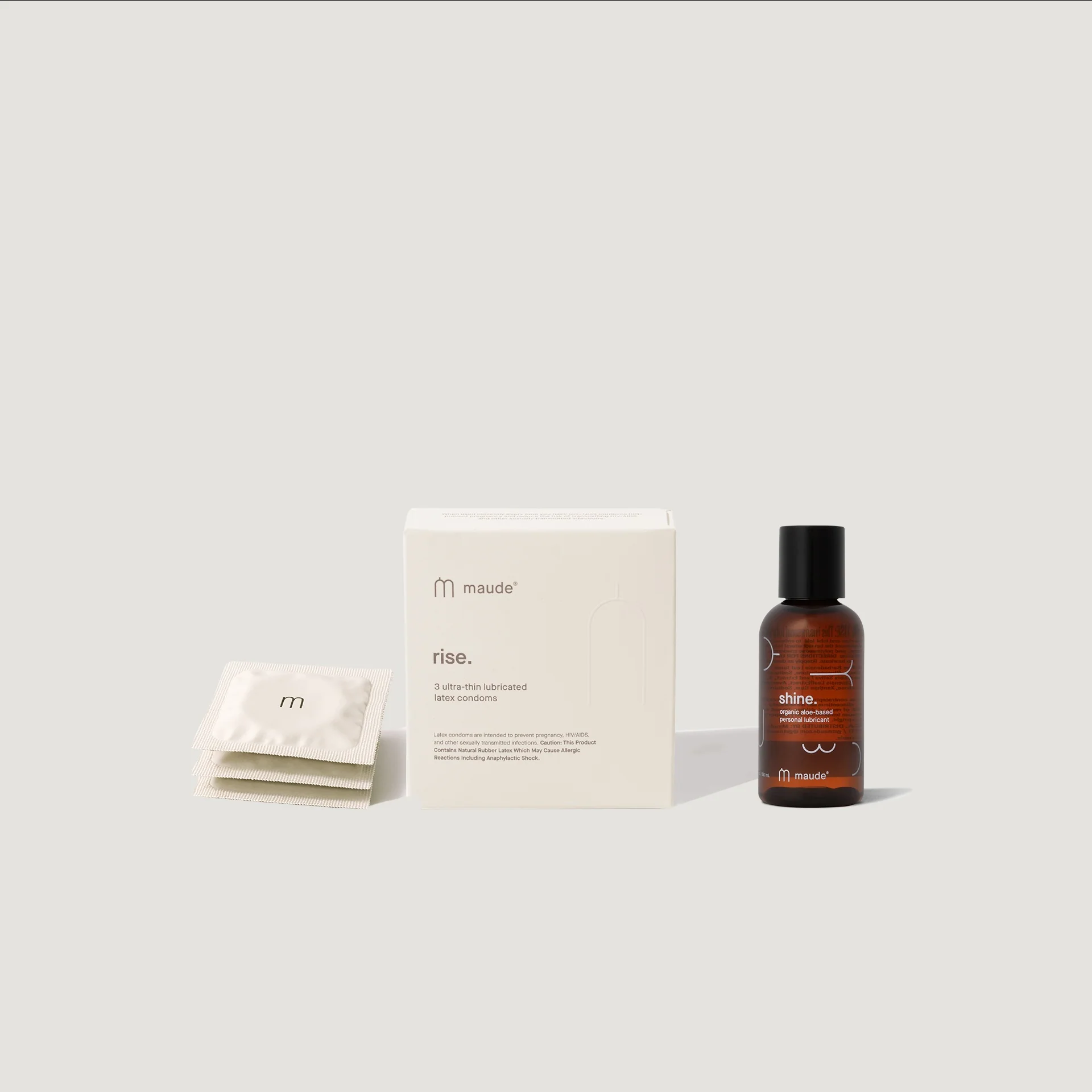 3 pack rise + 2oz shine aloe
